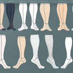 Various models of non-self-adhesive compression stockings