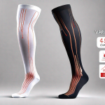 A pair of compression stockings (bas de contention) from the varisma comfort class
