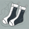 A pair of stockings with a measuring tape wrapped around them