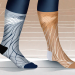 A pair of classy sigvaris compression socks for men