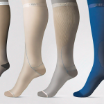 A pair of class 1 jobst compression stockings
